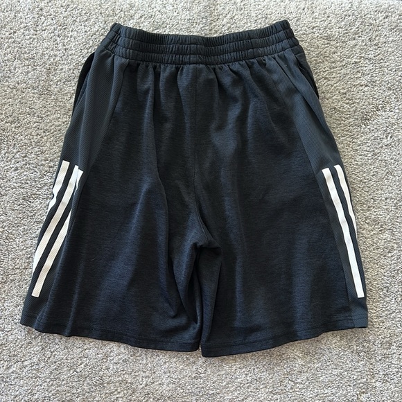 Adidas Boys Charcoal Athletic Shorts - Picture 3 of 3
